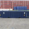 20ft halfhoge container met stalen vloer en harde bovenkant