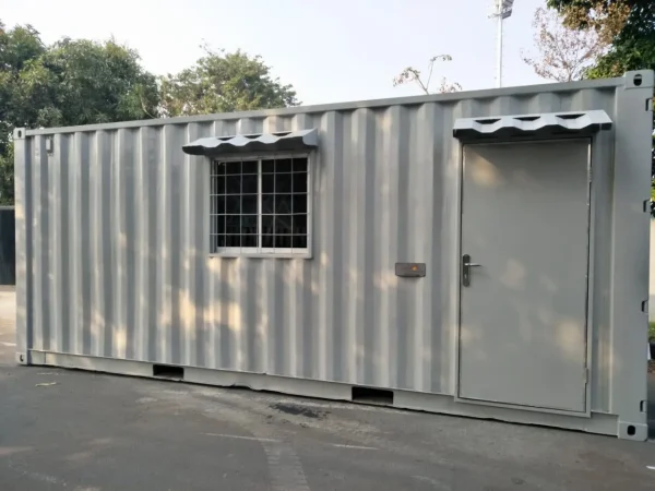 20ft kantoorcontainer met 1 deur en raam