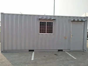 20ft kantoorcontainer met 1 deur en raam