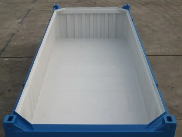 20ft halfhoge container zonder deur