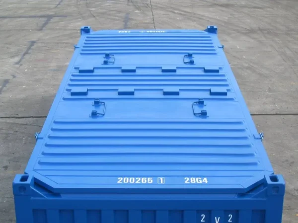 20ft halfhoge container zonder deur