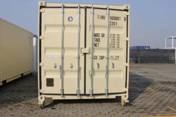 20ft opslagcontainer met 2 x roldeuren