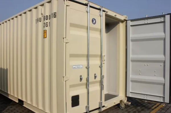 20ft opslagcontainer met 2 x roldeuren