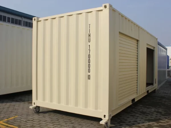 20ft opslagcontainer met 2 x roldeuren