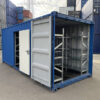 20 Fuß Lagercontainer mit Seitentür, Licht und Regalen – Neu