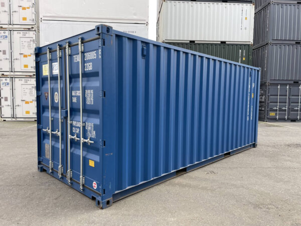 20 Fuß Lagercontainer mit Seitentür, Licht und Regalen – Neu