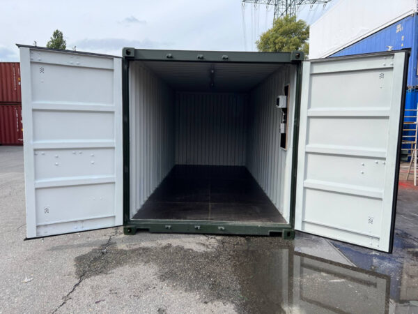 20-Fuß Seecontainer / Lagercontainer „One Way“ mit Beleuchtung – Neu