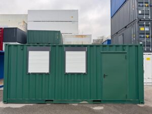 20-Fuß Lagercontainer ONE WAY mit Fenster und Personentür – Neu